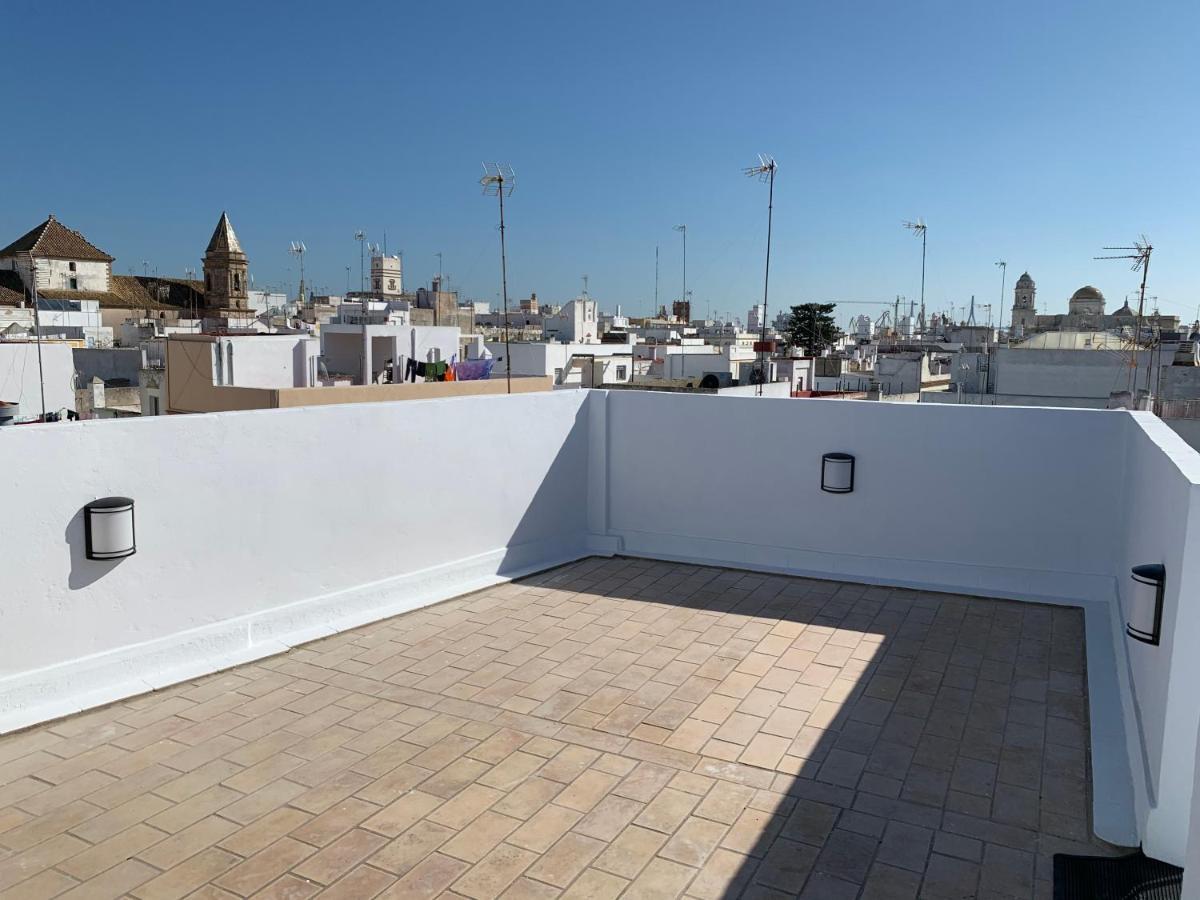 Atico Terraza Cadiz Centro Ascensor Playa De La Caleta公寓 外观 照片