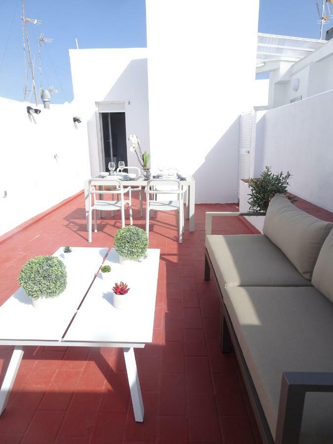 Atico Terraza Cadiz Centro Ascensor Playa De La Caleta公寓 外观 照片